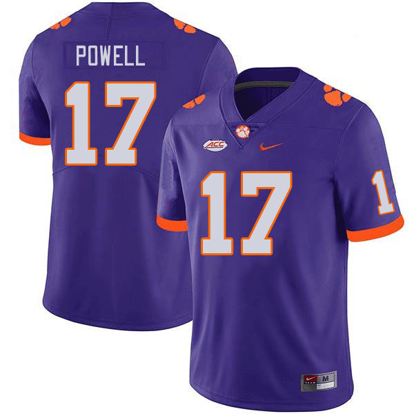 Clemson Tigers #17 Cornell Powell College Football Jerseys Stitched Sale-Purple